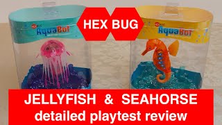 HexBug Jellyfish amp Seahorse  Detailed playtest review amp Buoyancy control demo [upl. by Wilhelmine]