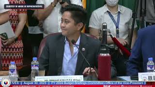 Sandro Marcos ends OVP budget hearing before P500M confidential fund is questioned [upl. by Eicam]