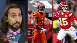 FIRST THINGS FIRST  Nick Wright react ChasequotWe are the team to beat in the AFCquot Bengals vs Chiefs [upl. by Wojcik414]