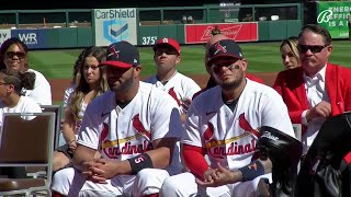 Cardinals pay tribute to retiring greats Yadier Molina and Albert Pujols [upl. by Guerra]