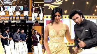 South Actress enjoying the nonstop fun on stage by Ranbir Kapoor Katrina Kaif amp other South Actors [upl. by Binetta585]