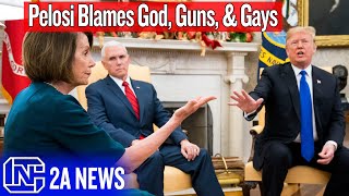 Nanci Pelosi Blames God Guns amp Gays On Trump Victory [upl. by Gracie]