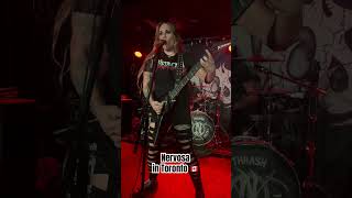 Nervosa in Toronto 🇨🇦 nervosa thrashmetal thrash deathmetal rockconcerts metalconcert metal [upl. by Towland636]