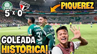 PALMEIRAS 5 x 0 SÃO PAULO E UM GOL DE PLACA DO PIQUEREZ GOL ANTOLÓGICO [upl. by Efram]