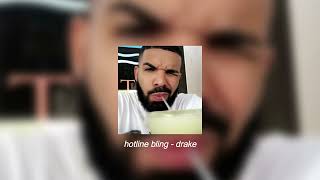 hotline bling  drake sped up [upl. by Atnaloj]