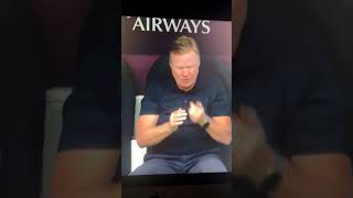 Ronald Koeman caught in 4k [upl. by Arral]