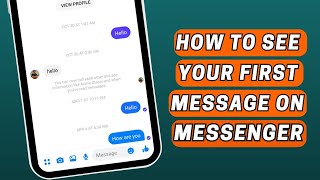 How to See First Message on Messenger Without Scrolling  New Messenger Trick [upl. by Aicelav]