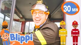 Fire Truck Song  Blippi Songs｜Kids Songs｜Trucks for Kids [upl. by Livingstone]