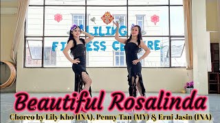 Beautiful Rosalinda  Lily Kho INA Penny Tan MY amp Erni Jasin INA  YQueen  LineDance Yva [upl. by Charmian197]