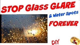 STOP Auto Glass GLARE amp WATER SPOTSFOREVER [upl. by Ailadgim410]