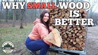 Why You Should Split Firewood Smaller Eastonmade Axis [upl. by Ploss]