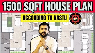 1500 Sqft House Plan Acording Vastu  Luxury Duplex house Plan With water Body And Garden [upl. by Pride]