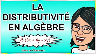 La distributivité en algèbre cours 6 ✔ CAHIER DEXERCICES  CORRIGÉS sur Marie de Charlevoix😲 [upl. by Laroy232]