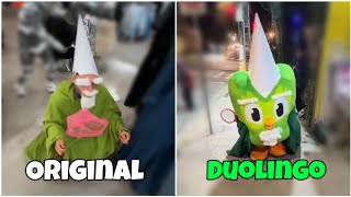 Tiny Mall Wizard Meme VS Duolingo Version [upl. by Aekin99]