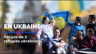 Trois Ukrainiens réfugiés sur la Côte dAzur racontent leur périple [upl. by Sanalda]