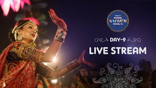 Vadodara Navratri Festival 2024  Navratri Nonstop Garba Live  Day 9 [upl. by Benkley]