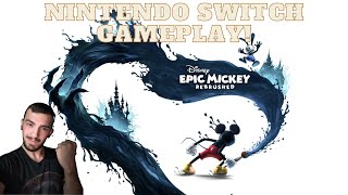 Epic Mickey Rebrushed Nintendo Switch Gameplay [upl. by Burris]