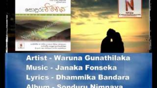 Waruna Gunathilaka  මගේ කවිය  Mage Kaviya [upl. by Yerffeg950]