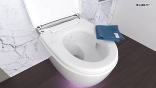 Geberit AquaClean Mera Simple cleaning Maintenance [upl. by Neeka]