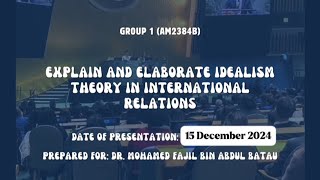 ADS510AM2384B  THEORY OF IDEALISM IN INTERNATIONAL RELATIONS [upl. by Darrey]