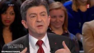 Marine Le pen  Mélenchon  Des paroles et des actes  SUITE PART2 23022012 [upl. by Enyrat130]