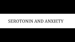 STAHLS  CH 9  PART 6  SEROTONIN AND ANXIETY  psychiatrypsychopharmacology [upl. by Einwat767]