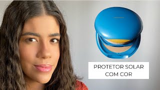 Shiseido Protective Compact Foundation PROTETOR SOLAR  RESENHA  MAQUIAGEM IMPORTADA [upl. by Ahsekam]