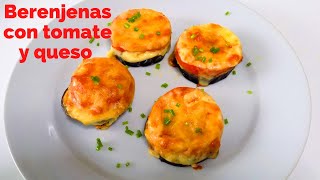 Berenjenas con tomate y queso al horno  Receta fácil y rápida shorts [upl. by Ardnuhs579]