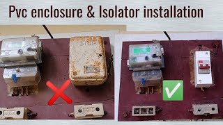 How to connect single phase Isolator in meter board  single phase Isolator [upl. by Ahseekat249]