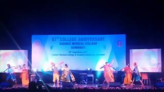 Beautiful Bodo Dance performed by MBBS students of GMCH and Doctors On 57th anniversary GMCH 2017 [upl. by Richman682]