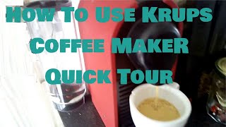 Making our morning Latte with Krups Espresso mini [upl. by Scevor]