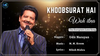 Khoobsurat Hai Woh Itna Lyrics  Udit Narayan  Rog  Irrfan Khan  90s Hindi Love Romantic Songs [upl. by Liggett195]