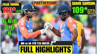 IND vs SA t20 Highlights 2024  India vs South Africa 4th T20 Highlights of Today Cricket Match [upl. by Rafaelia]