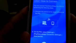 How To Connect You PlayStation App To Your Ps4 [upl. by Arodnap]