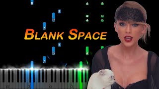 Taylor Swift  Blank Space Piano Tutorial [upl. by Ariahay]