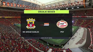 Go Ahead Eagles vs PSV  KNVB Beker 02032022  Fifa 22 [upl. by Laaspere]