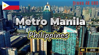 Flying over Metro Manila Philippines [upl. by Akemal816]