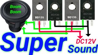 diy transistor audio amplifier circuit [upl. by Lewap223]