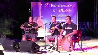 FESTIVAL UKULELE TAHITI 2017 trio POLYNESIAN KAINA SONGS [upl. by Etteyniv]