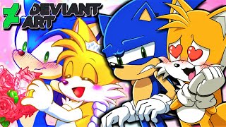 Sonic and Tails LOVE DeviantArt [upl. by Ainalem]