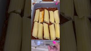 How to Make Easy String Cheese Stuffed Manicotti  Simple 6Ingredient Pasta Recipe [upl. by Bloom]