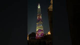 Qutub Minar Complete Light Show sirajnalla [upl. by Drarrej204]