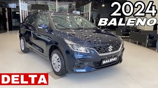 NEW BALENO 2024 DELTA VALUE FOR MONEY ❤️ MARUTI SUZUKI BALENO DELTA SECOND BASE MODEL 2024 UPDATED [upl. by Yelsnya]