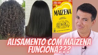 PROGRESSIVA CASEIRA COM MAIZENA… funciona de verdade [upl. by Cohlette807]