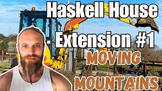 HOW TO BUILD AN EXTENSION 1 Moving Mountains 🏔️ Groundworks [upl. by Asaert]