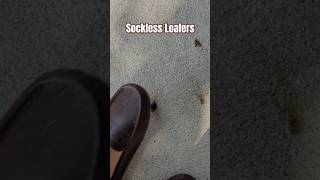 Sockless Loafers Stepping On Acorn barefootshoes stepping smashing [upl. by Bonner]