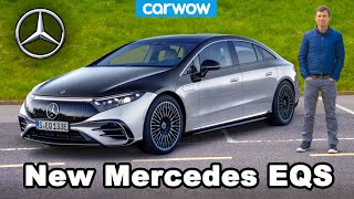 New Mercedes EQS REVIEW amp tested 060mph  is it as quick as a Tesla [upl. by Natfa]