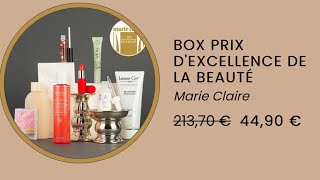 Box prix dexcellence de la beauté Marie Claire [upl. by Enala68]