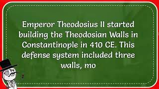 The Theodosian Walls Protected Constantinople The Capital Of What Empire [upl. by Nalo]