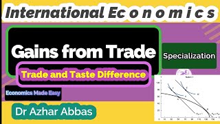 Gains from Trade  Exchange amp Specialization  Trade and Taste Differences  Basis for Trade [upl. by Nevram]